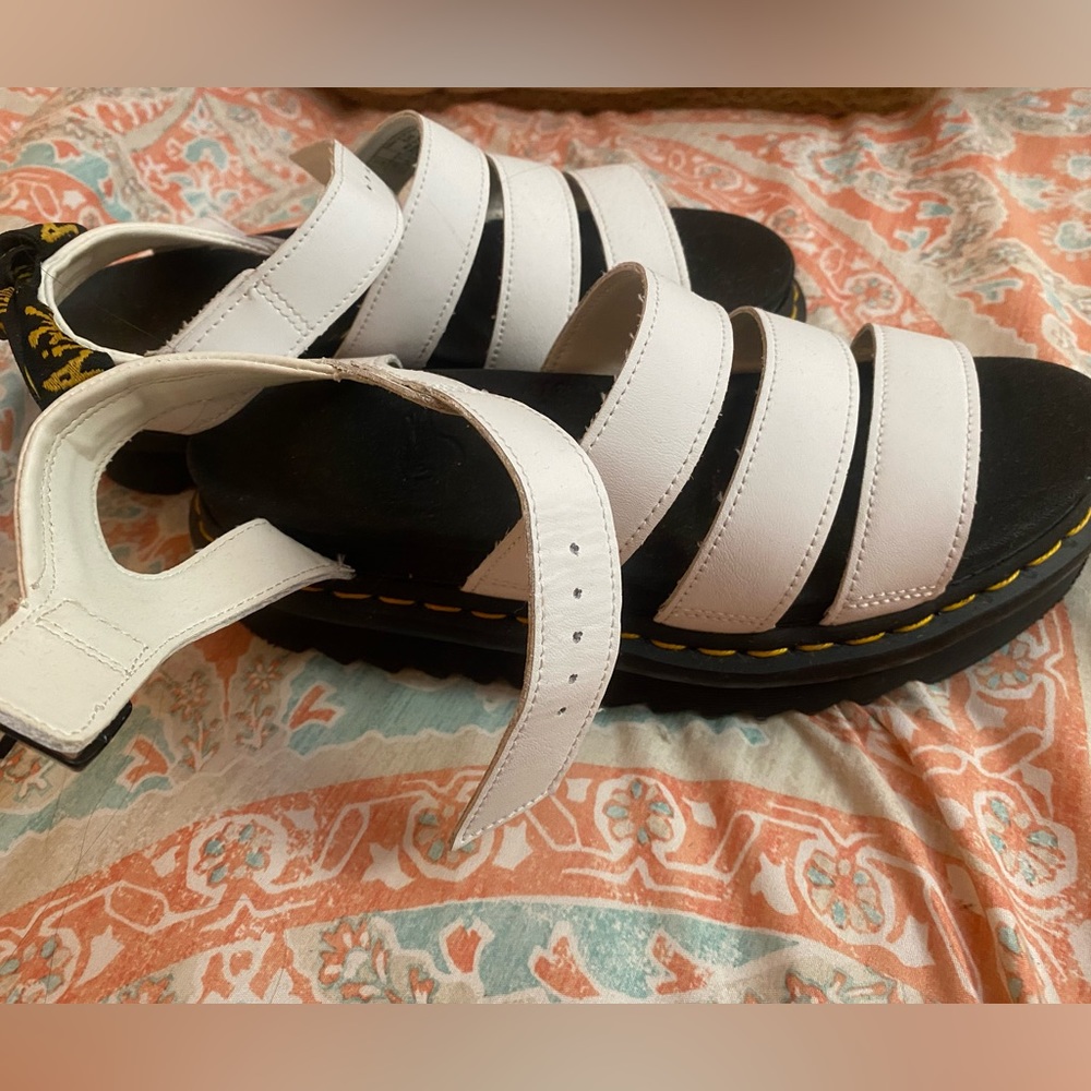 Dr. Marten’s platform sandals.